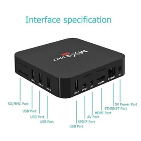 Mini PC Android Media Player MXQ PRO UltraHD 4K Quad-Core 64 Bit 1GB RAM, 8GB ROM